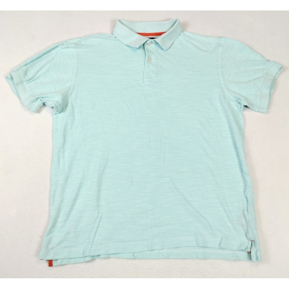 Nautica Polo Shirt Men's Medium Blue Classiccore Normcore Preppy Nautical Casual